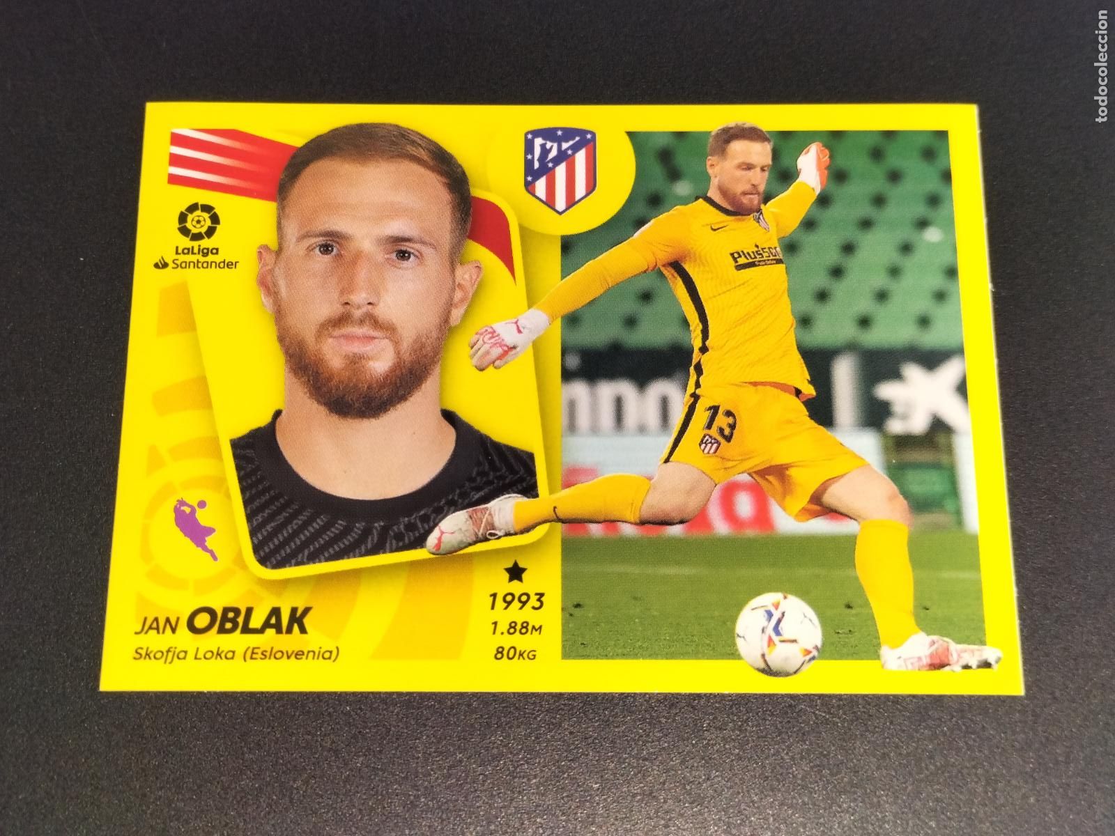 Cromos de f&uacute;tbol: N&ordm; 5 JAN OBLAK AT MADRID CROMOS LALIGA SANTANDER ESTE LIGA FUTBOL 2021 2022 21 22 PANINI