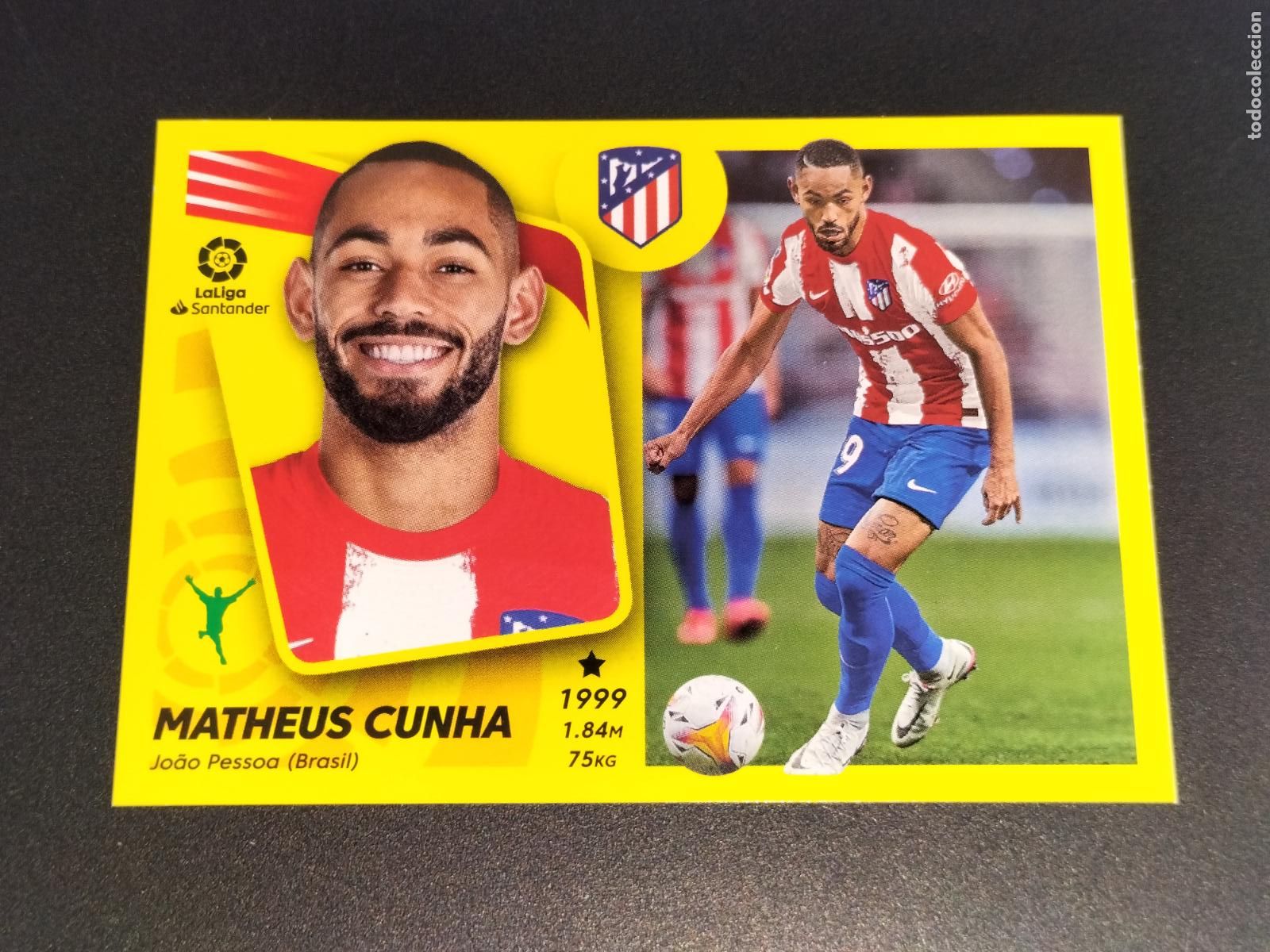 Cromos de f&uacute;tbol: N&ordm; 14 BIS COLOCA MATHEUS CUNHA AT MADRID CROMOS LALIGA SANTANDER ESTE LIGA 2021 2022 21 22 PANINI