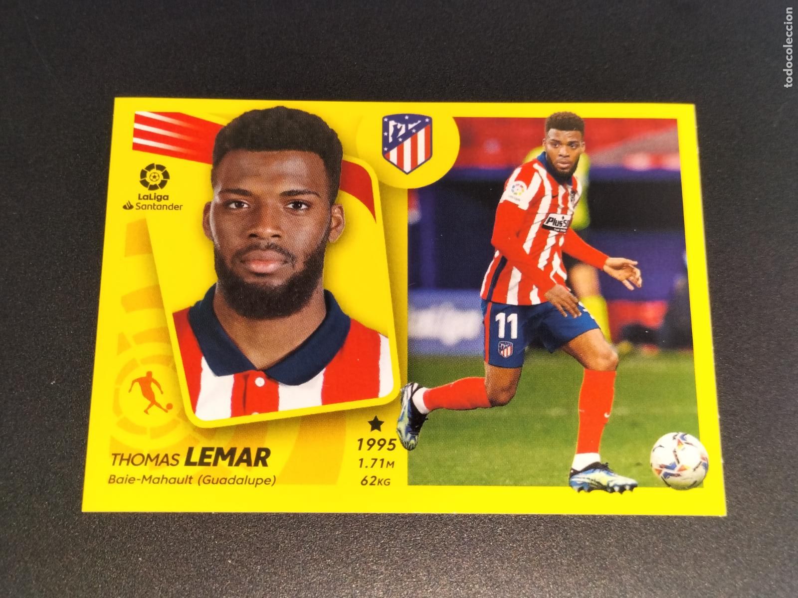 Cromos de f&uacute;tbol: N&ordm; 15 THOMAS LEMAR AT MADRID CROMOS LALIGA SANTANDER ESTE LIGA FUTBOL 2021 2022 21 22 PANINI