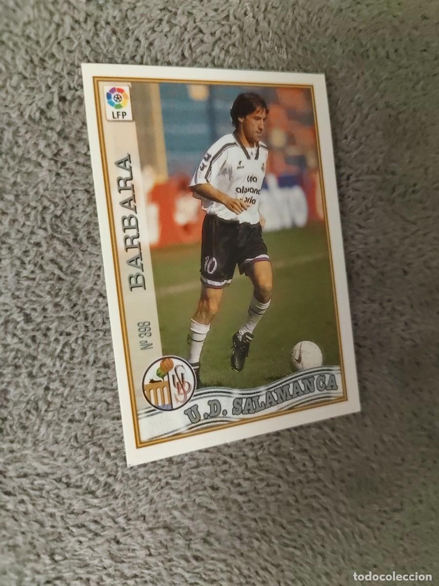 Cromos de f&uacute;tbol: 398. BARBAR&Aacute; U.D. SALAMANCA MUNDICROMO FICHAS 97 98 LIGA 1997 1998 CARD ABB