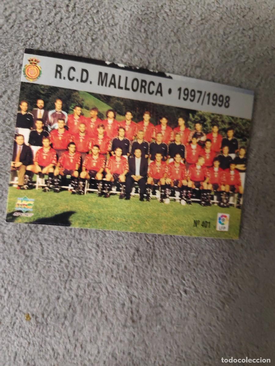Cromos de f&uacute;tbol: 401. PLANTILLA R.C.D. MALLORCA MUNDICROMO FICHAS 97 98 LIGA 1997 1998 CARD ABB
