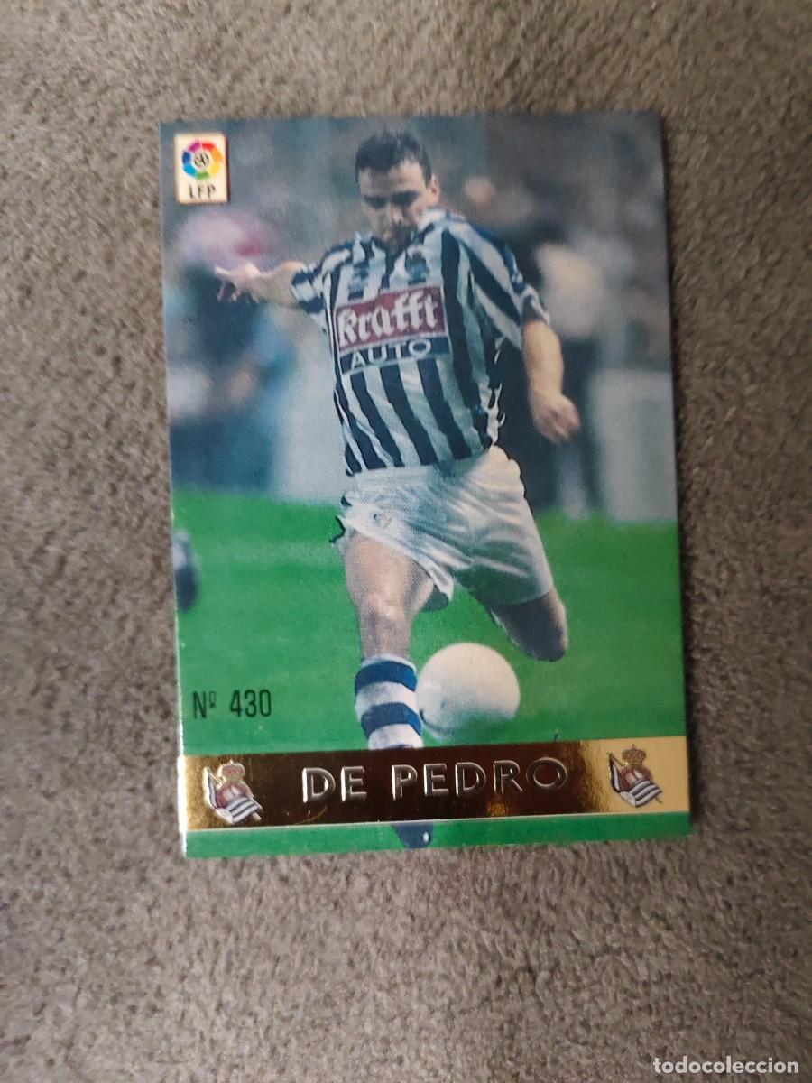 Cromos de f&uacute;tbol: 430. DE PEDRO REAL SOCIEDAD MUNDICROMO FICHAS 97 98 LIGA 1997 1998 CARD ABB