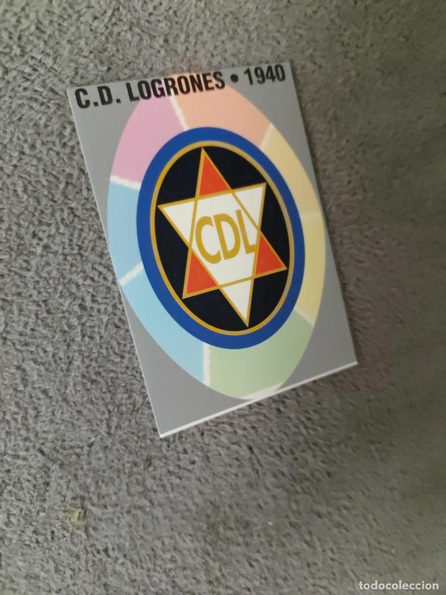 Cromos de f&uacute;tbol: 450. C.D. LOGRO&Ntilde;&Eacute;S ESCUDO MUNDICROMO FICHAS 97 98 LIGA 1997 1998 CARD ABB