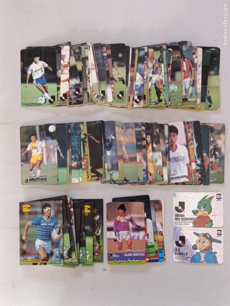Cromos de f&uacute;tbol: LOTE 121 CARTAS DE FUTBOL JAPONES - A&Ntilde;OS 90 - CARD / JAPON (F7B)