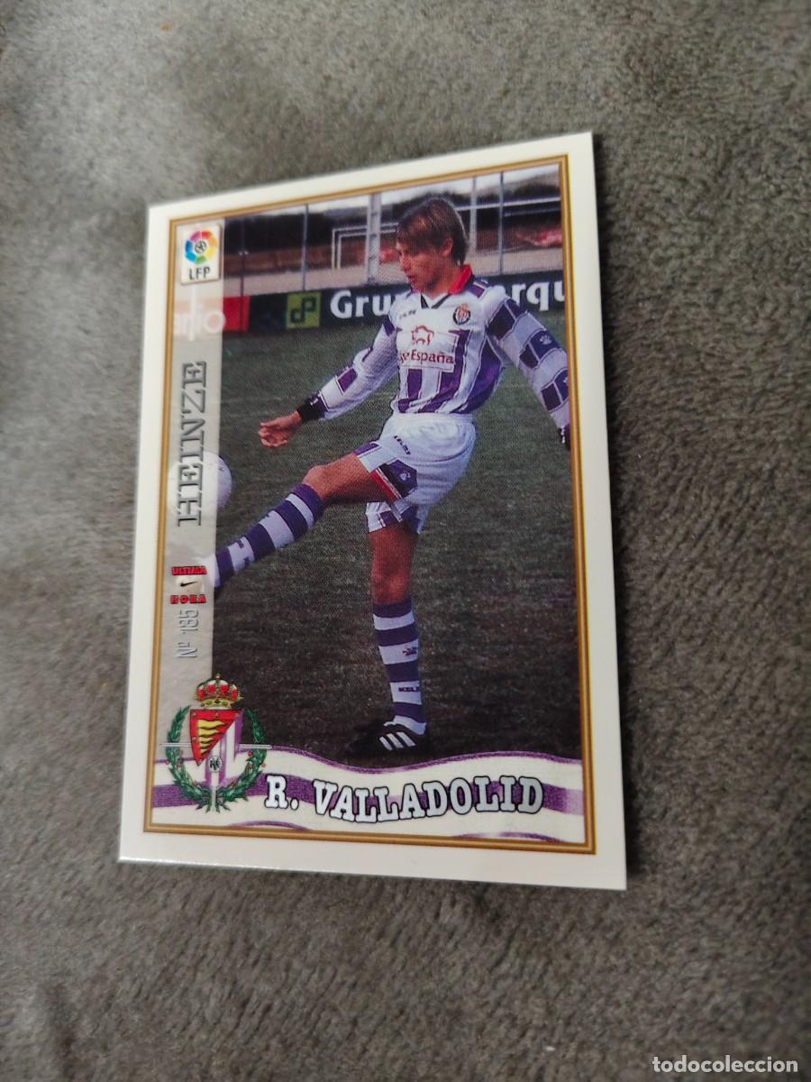 Cromos de f&uacute;tbol: 135. &Uacute;LTIMA HORA HEINZE REAL VALLADOLID MUNDICROMO FICHAS 97 98 LIGA 1997 1998 CARD ABB