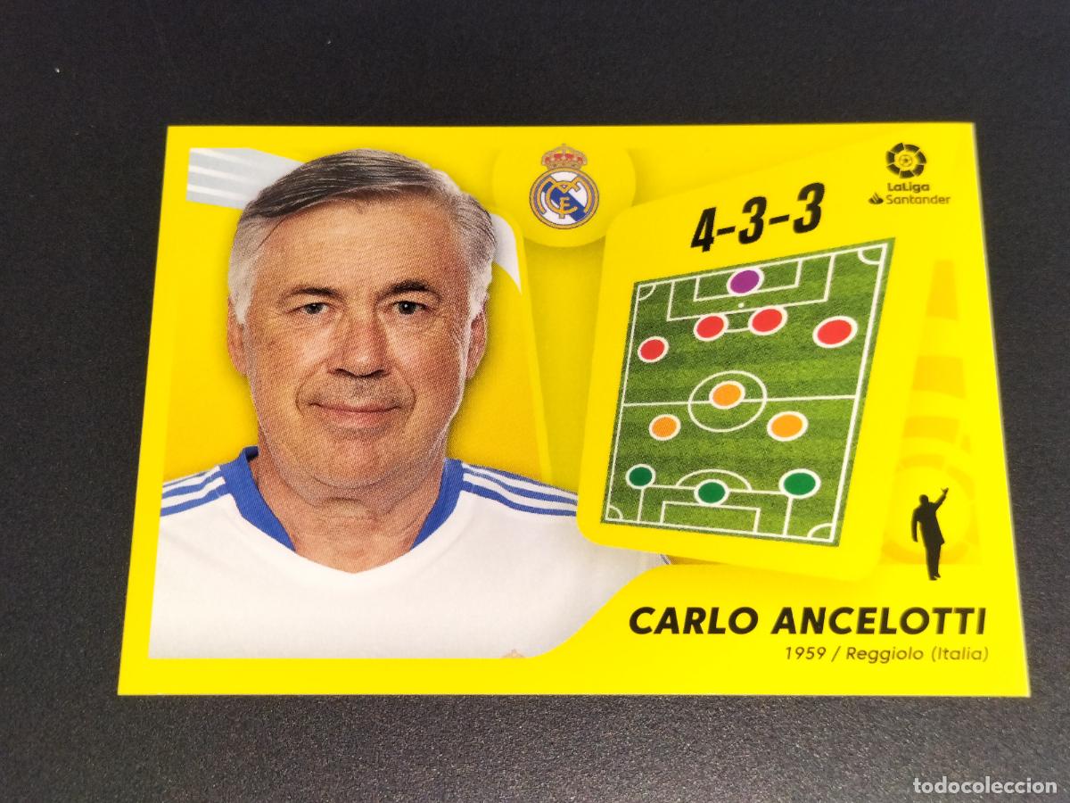 Cromos de f&uacute;tbol: N&ordm; 2 CARLO ANCELOTTI REAL MADRID CROMOS LALIGA SANTANDER ESTE LIGA FUTBOL 2021 2022 21 22 PANINI