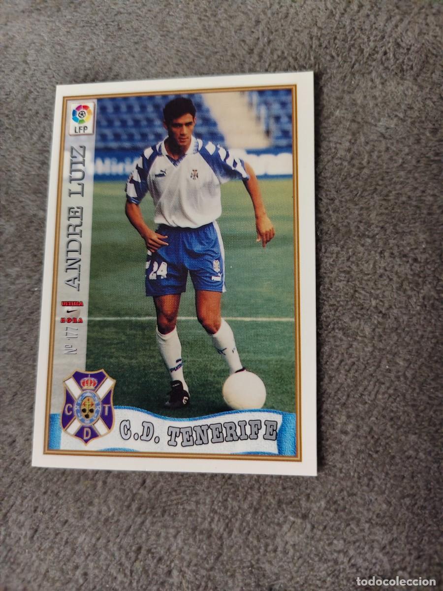 Cromos de f&uacute;tbol: 177. &Uacute;LTIMA HORA ANDR&Eacute; LUIZ C.D. TENERIFE MUNDICROMO FICHAS 97 98 LIGA 1997 1998 CARD ABB