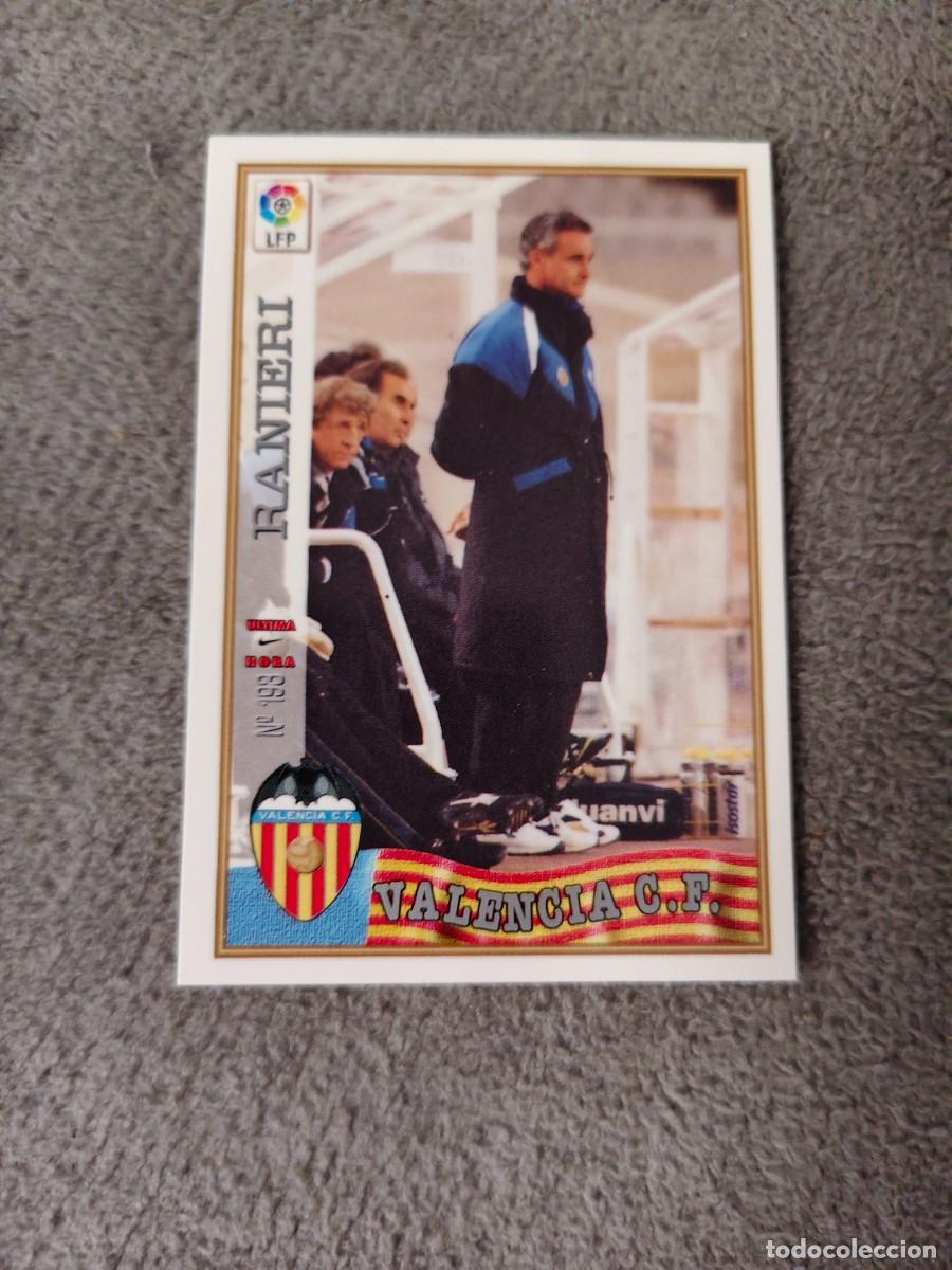 Cromos de f&uacute;tbol: 193. &Uacute;LTIMA HORA RANIERI VALENCIA C.F. MUNDICROMO FICHAS 97 98 LIGA 1997 1998 CARD ABB