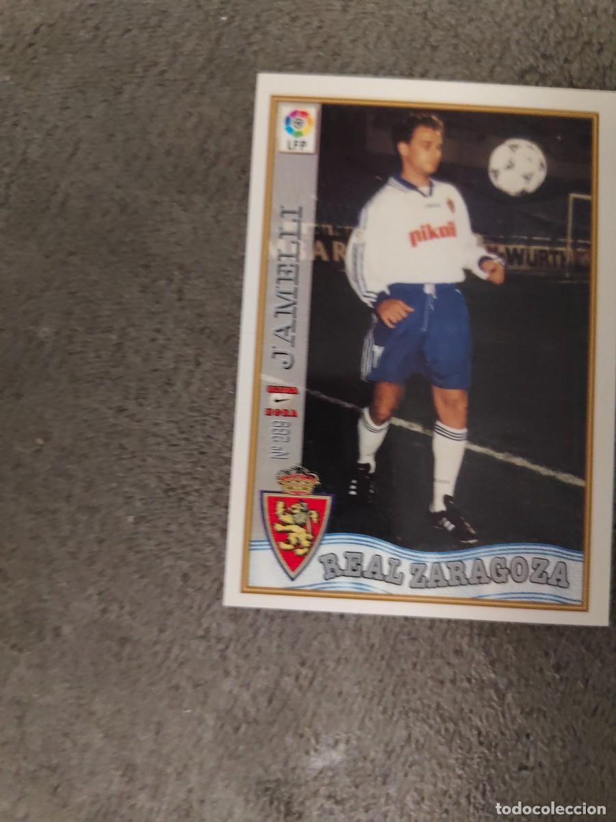 Cromos de f&uacute;tbol: 289. &Uacute;LTIMA HORA JAMELLI REAL ZARAGOZA MUNDICROMO FICHAS 97 98 LIGA 1997 1998 CARD ABB