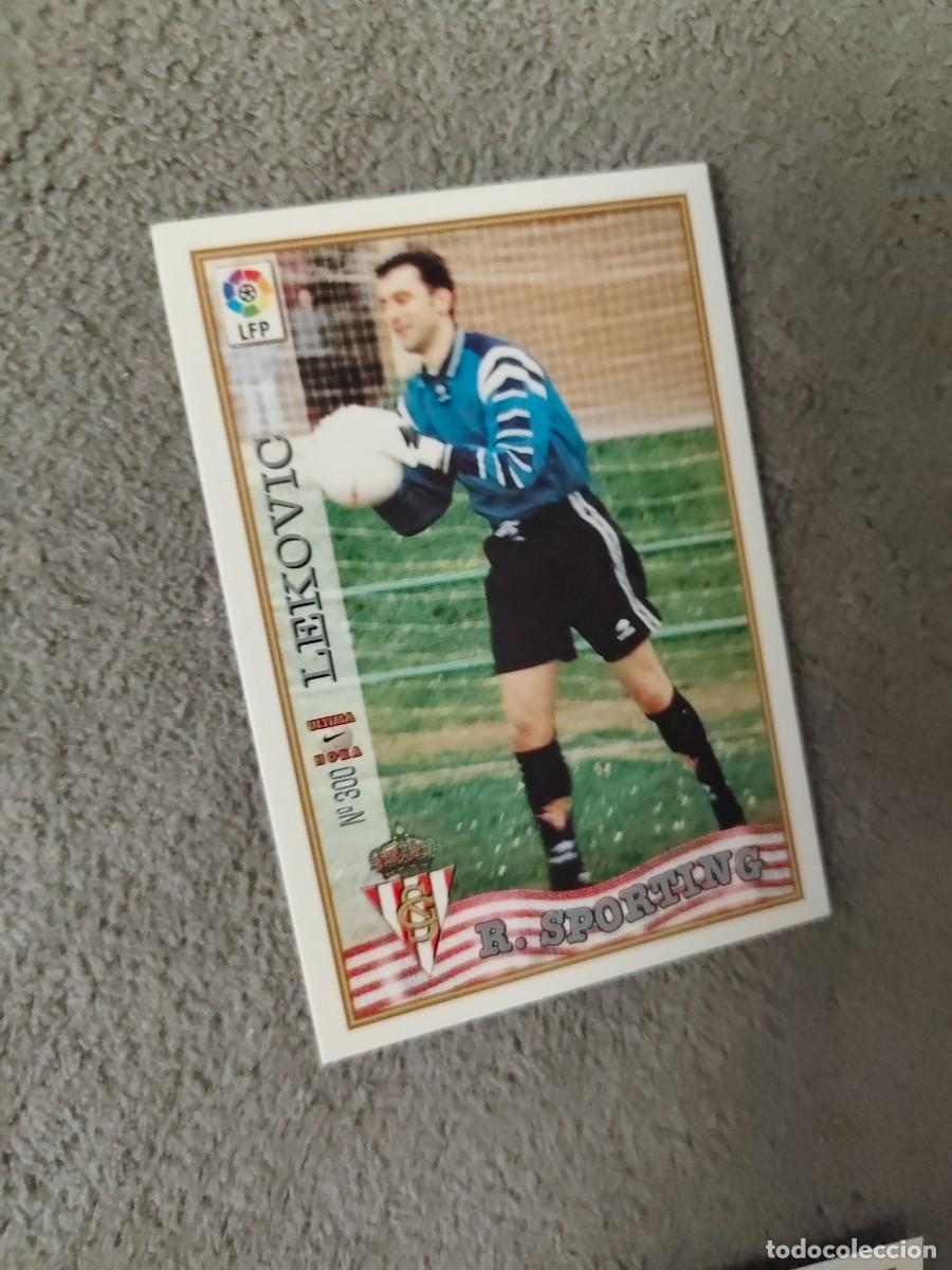 Fu&szlig;ball-Sticker: 300. &Uacute;LTIMA HORA LEKOVIC REAL SPORTING MUNDICROMO FICHAS 97 98 LIGA 1997 1998 CARD ABB