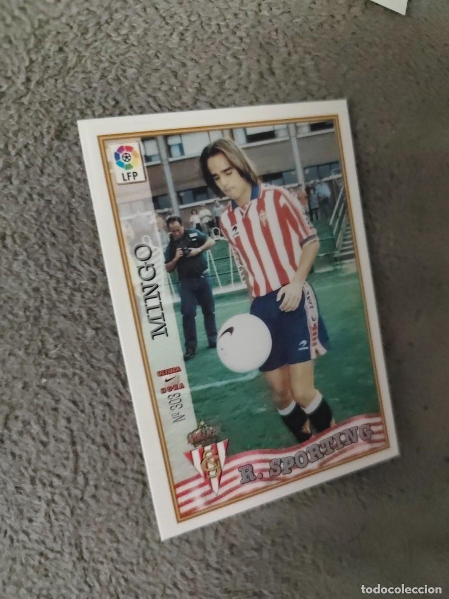 Fu&szlig;ball-Sticker: 303. &Uacute;LTIMA HORA MINGO REAL SPORTING MUNDICROMO FICHAS 97 98 LIGA 1997 1998 CARD ABB