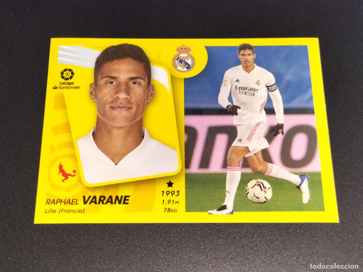 Cromos de f&uacute;tbol: N&ordm; 10 VARANE REAL MADRID CROMOS LALIGA SANTANDER ESTE LIGA 2021 2022 21 22 PANINI