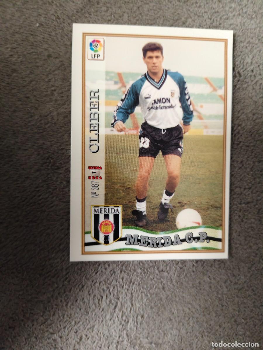 Cromos de f&uacute;tbol: 367. &Uacute;LTIMA HORA CLEBER C.P. M&Eacute;RIDA MUNDICROMO FICHAS 97 98 LIGA 1997 1998 CARD ABB