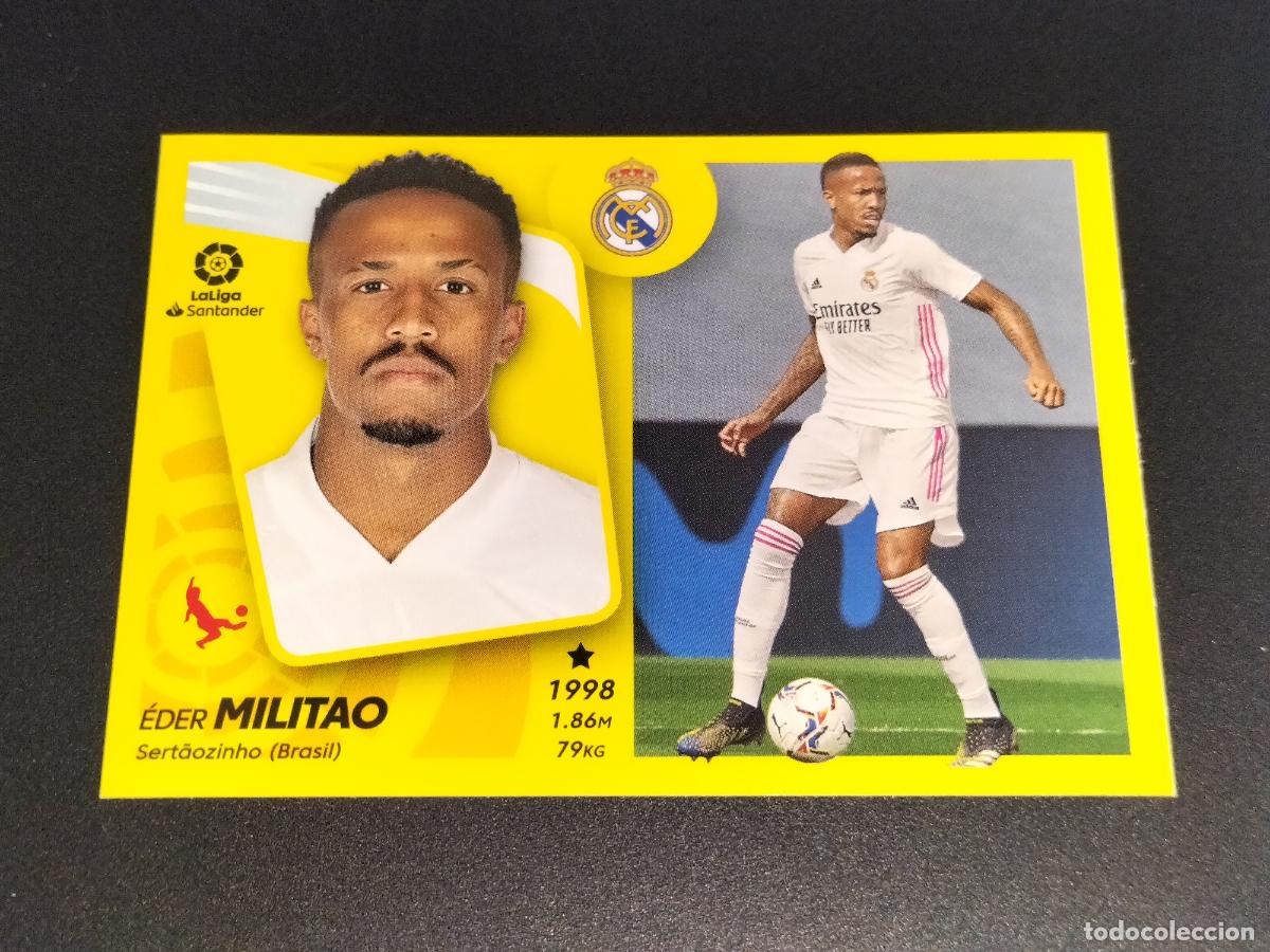 Cromos de f&uacute;tbol: N&ordm; 11 EDER MILITAO REAL MADRID CROMOS LALIGA SANTANDER ESTE LIGA 2021 2022 21 22 PANINI