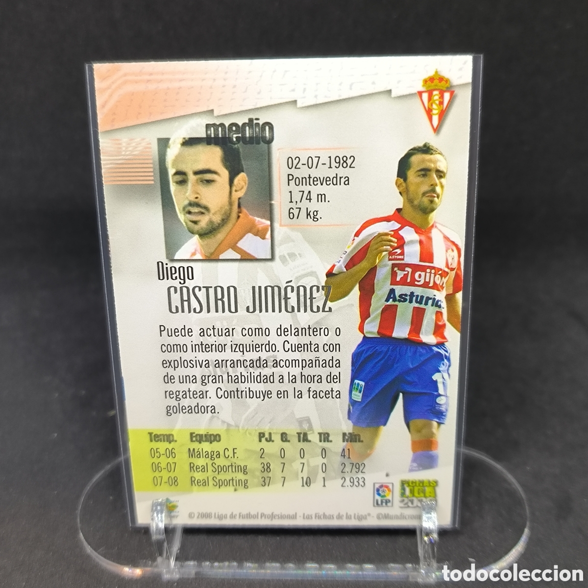 Cromos de f&uacute;tbol: Diego Castro Mundicromo 2009 - Foto 2