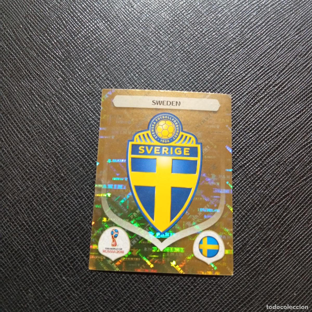 Cromos de f&uacute;tbol: 472 ESCUDO SUECIA PANINI MUNDIAL RUSIA 2018 CROMO FUTBOL 18 - SIN PEGAR - /CJ2 .