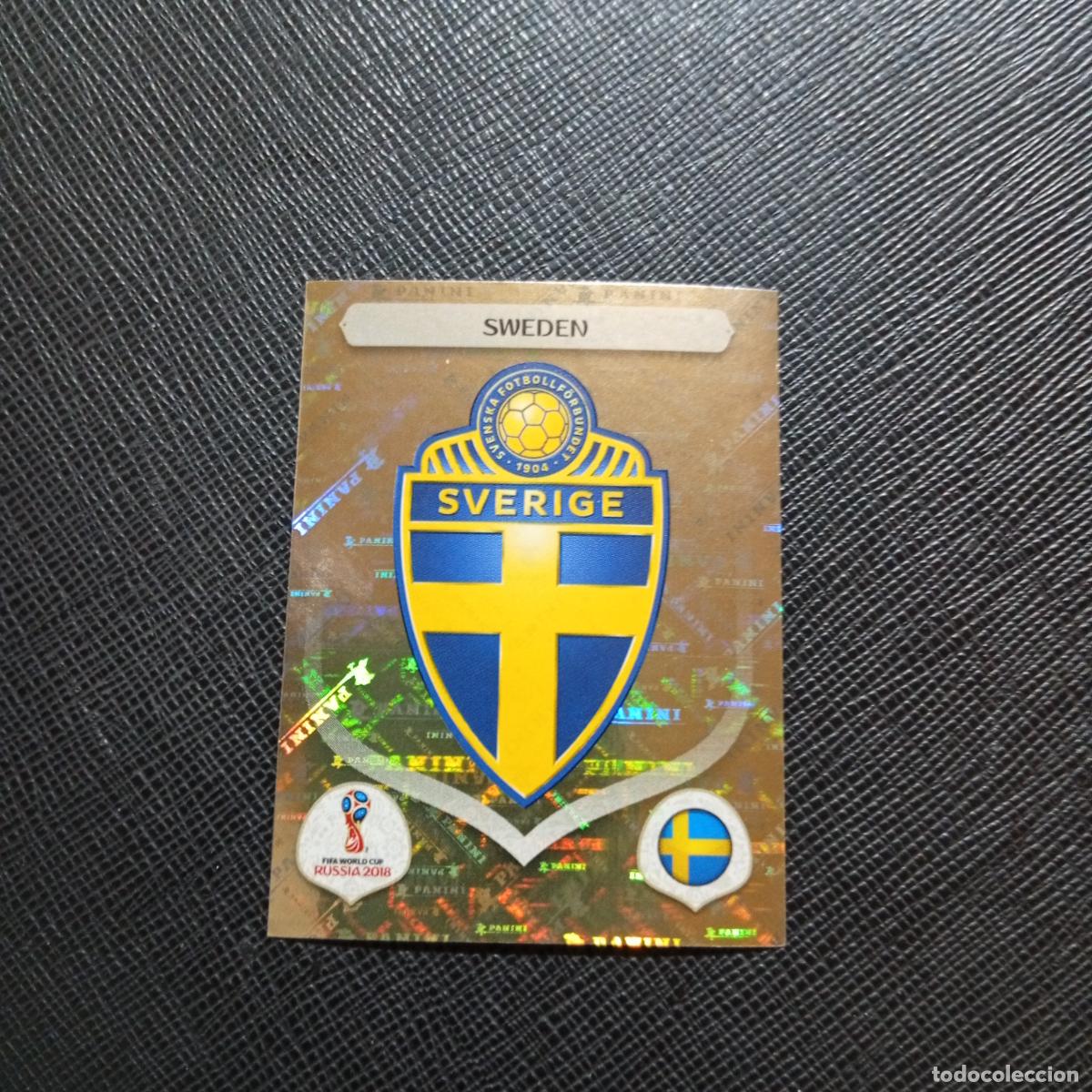 Cromos de f&uacute;tbol: 472 ESCUDO SUECIA PANINI MUNDIAL RUSIA 2018 CROMO FUTBOL 18 - SIN PEGAR - /CJ2