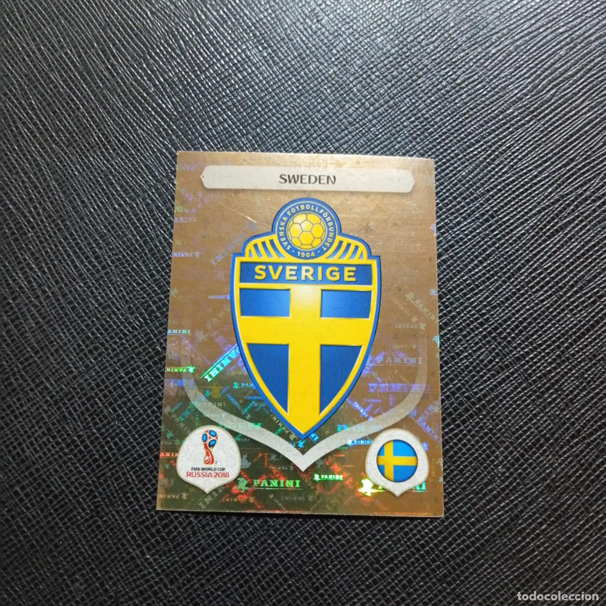 Cromos de f&uacute;tbol: 472 ESCUDO SUECIA PANINI MUNDIAL RUSIA 2018 CROMO FUTBOL 18 - SIN PEGAR - /CJ2