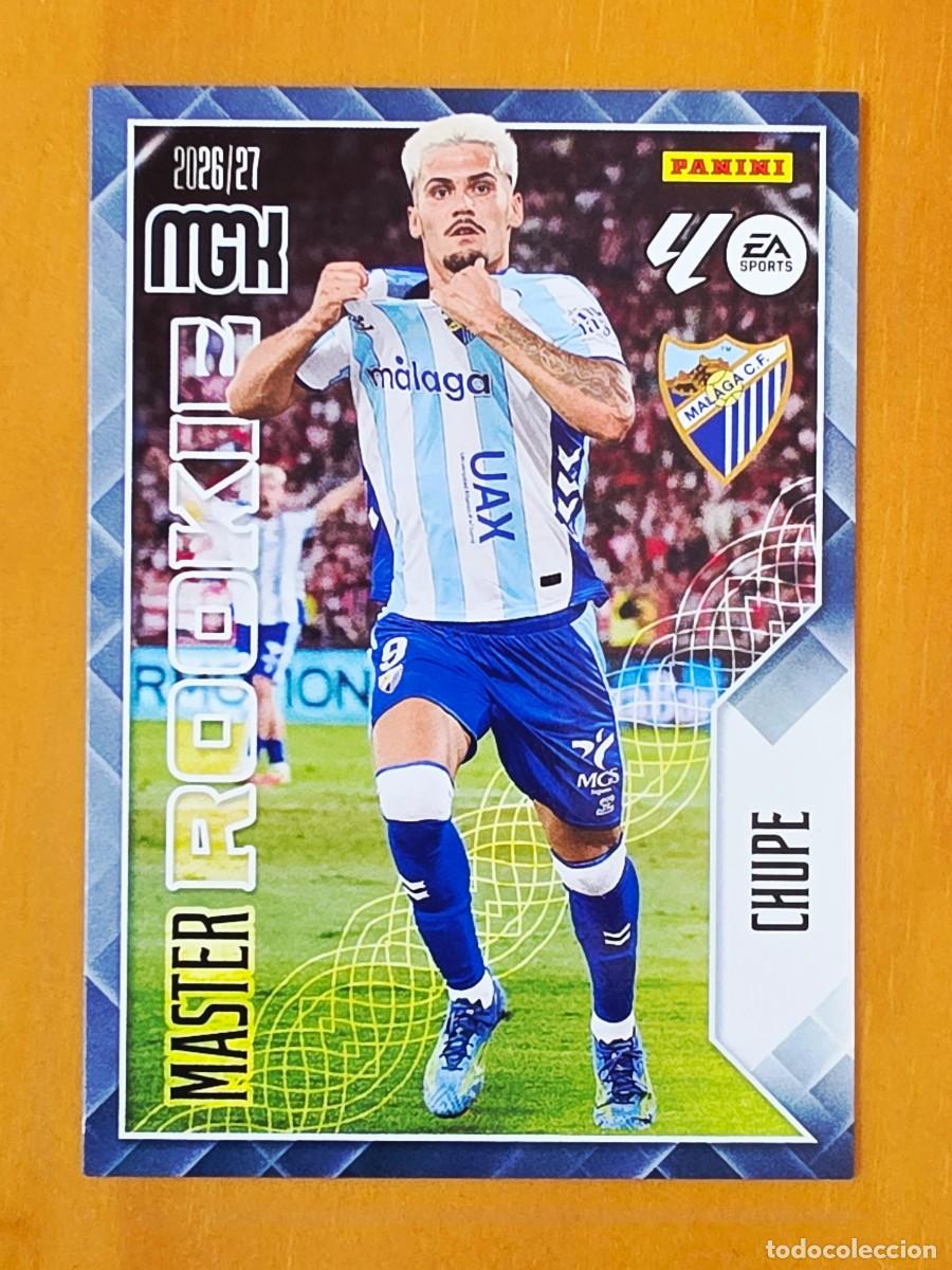 Cromos de Futebol: 409 Carlos Ruiz Rubio &rdquo; Chupe &rdquo;, M&aacute;laga CF, Master Rookie, Panini Megacracks MGK 2026 2027 26 27