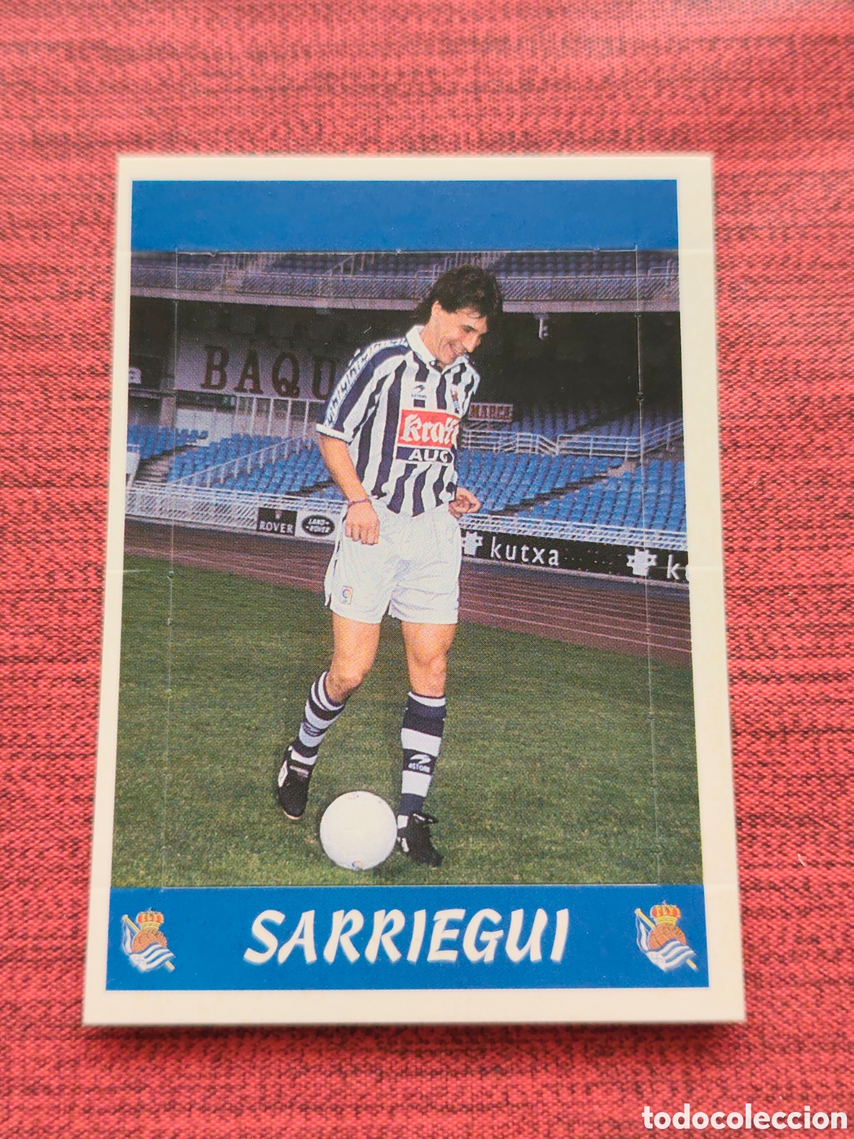 Cromos de Futebol: &Uacute;LTIMAS INCORPORACIONES SARRIEGUI REAL SOCIEDAD PANINI LIGA 1997 1998