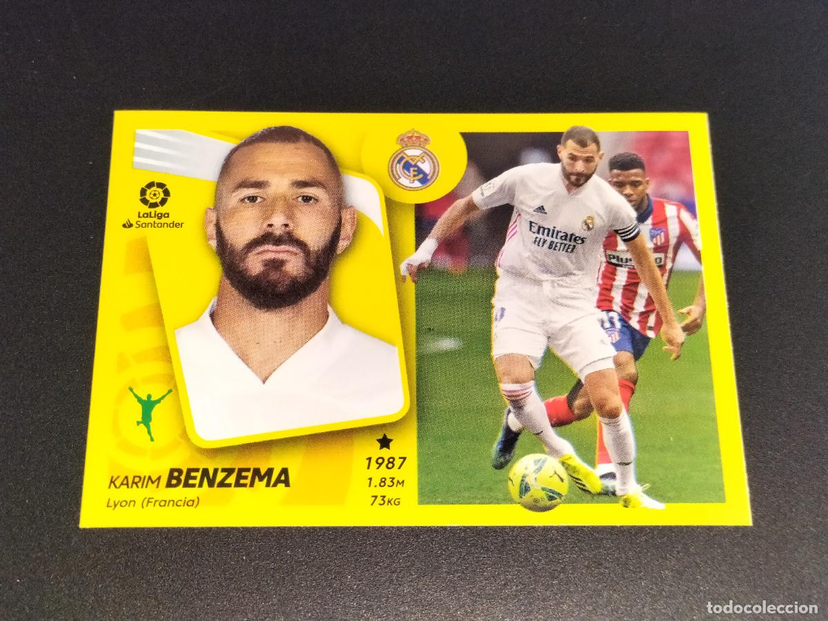 Cromos de Futebol: N&ordm; 19 KARIM BENZEMA REAL MADRID CROMOS LALIGA SANTANDER ESTE LIGA 2021 2022 21 22 PANINI
