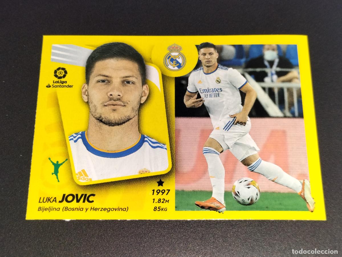 Figurine di Calcio: FICHAJE N&ordm; 28 JOVIC MERCADO INVIERNO ACTUALIZACION REAL MADRID CROMO LALIGA ESTE 2021 2022 21 22