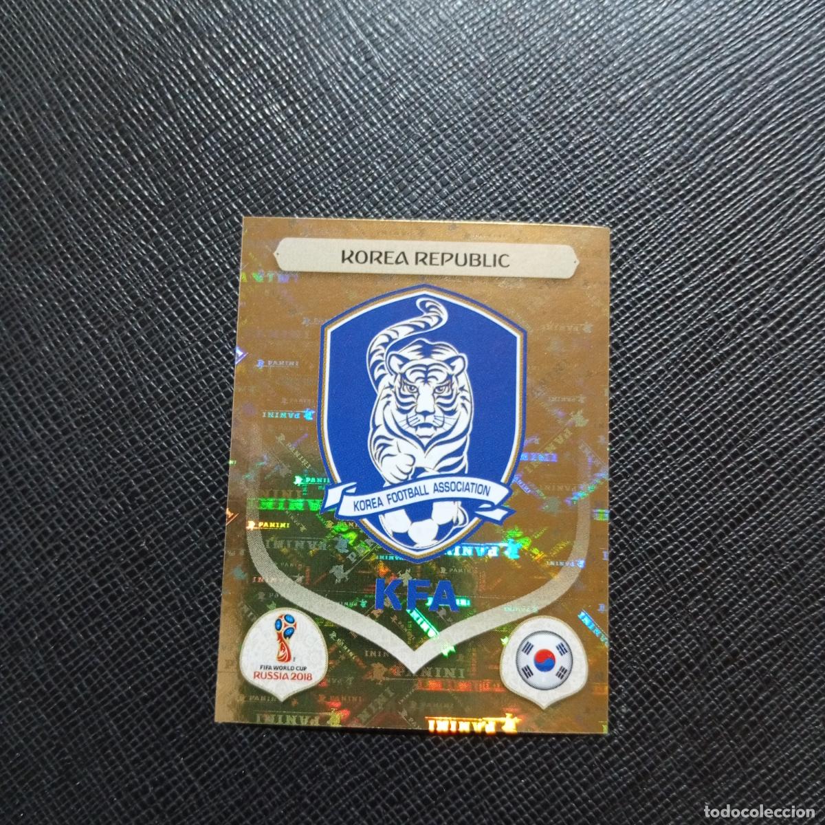 Cromos de f&uacute;tbol: 492 ESCUDO REPUBLICA KOREA PANINI MUNDIAL RUSIA 2018 CROMO FUTBOL 18 - SIN PEGAR - /CJ2