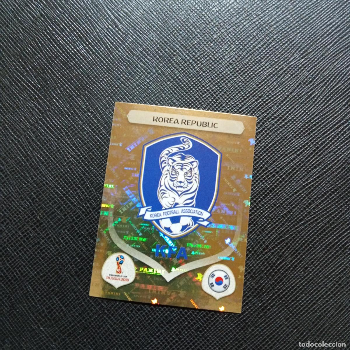 Cromos de f&uacute;tbol: 492 ESCUDO REPUBLICA KOREA PANINI MUNDIAL RUSIA 2018 CROMO FUTBOL 18 - SIN PEGAR - /CJ2