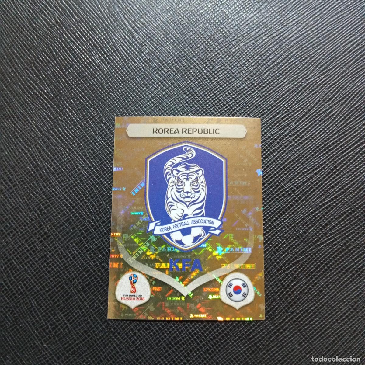 Cromos de f&uacute;tbol: 492 ESCUDO REPUBLICA KOREA PANINI MUNDIAL RUSIA 2018 CROMO FUTBOL 18 - SIN PEGAR - /CJ2