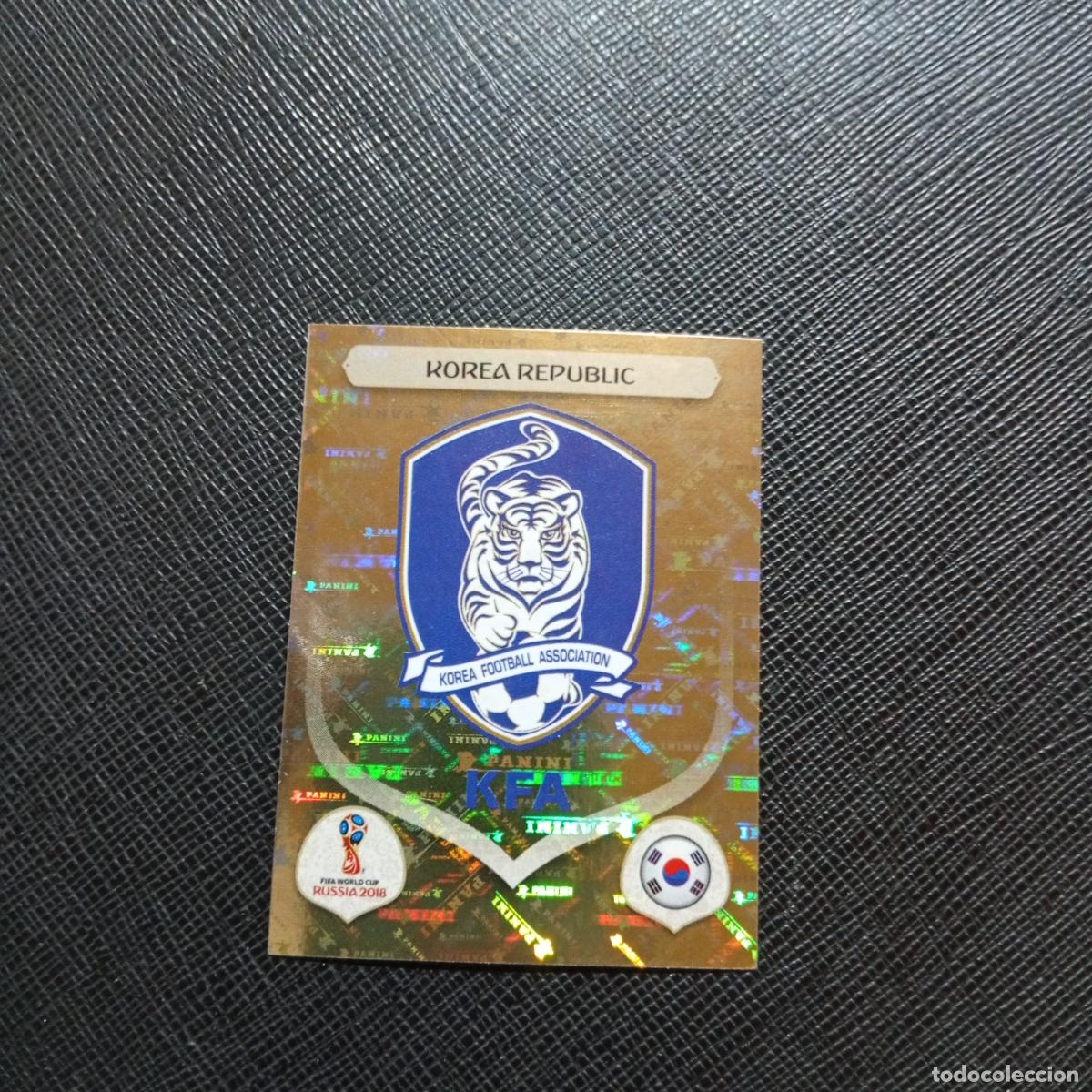 Cromos de f&uacute;tbol: 492 ESCUDO REPUBLICA KOREA PANINI MUNDIAL RUSIA 2018 CROMO FUTBOL 18 - SIN PEGAR - /CJ2
