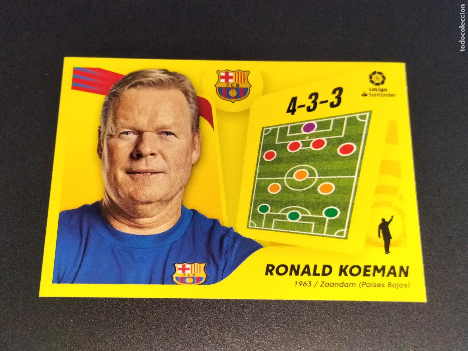 Cromos de f&uacute;tbol: N&ordm; 2 RONALD KOEMAN FC BARCELONA CROMOS LALIGA SANTANDER ESTE LIGA FUTBOL 2021 2022 21 22 PANINI