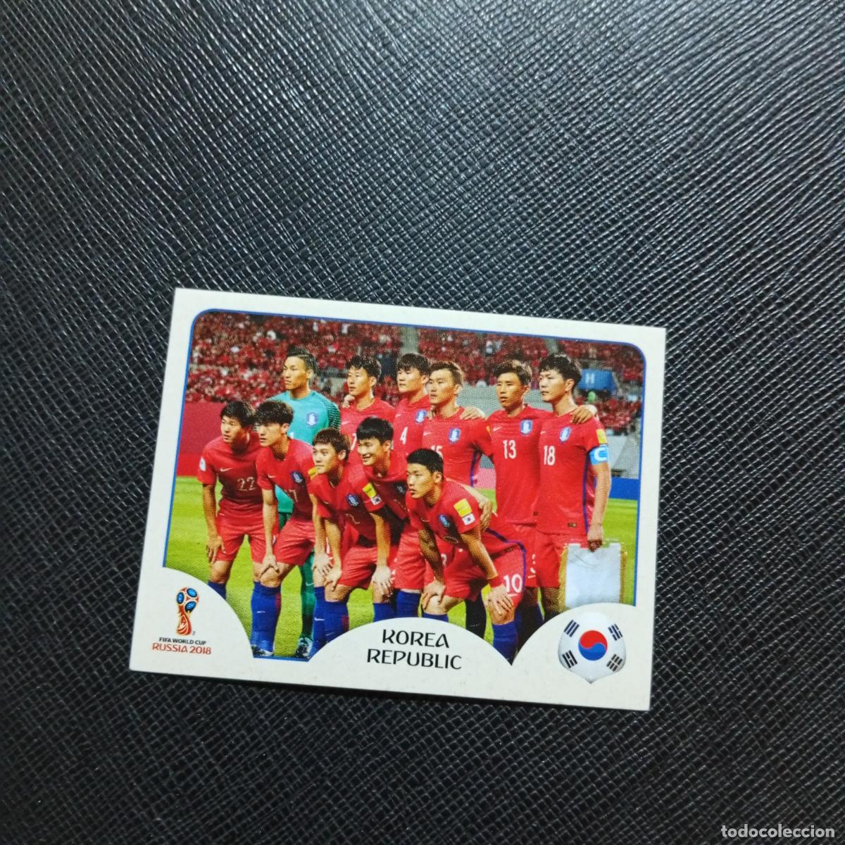 Cromos de f&uacute;tbol: 493 ALINEACION REPUBLICA KOREA PANINI MUNDIAL RUSIA 2018 CROMO FUTBOL 18 - SIN PEGAR - /CJ2