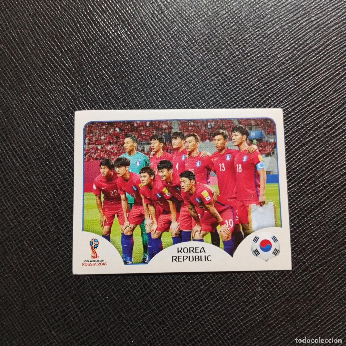 Cromos de f&uacute;tbol: 493 ALINEACION REPUBLICA KOREA PANINI MUNDIAL RUSIA 2018 CROMO FUTBOL 18 - SIN PEGAR - /CJ2