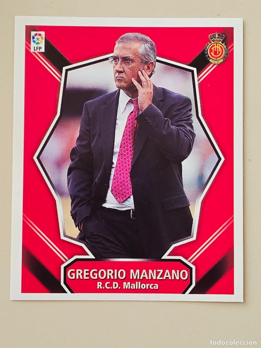 Cromos de f&uacute;tbol: Entrenador Gregorio Manzano, RCD Mallorca, Panini Ediciones Liga Este 2008 2009 08 09, sin pegar