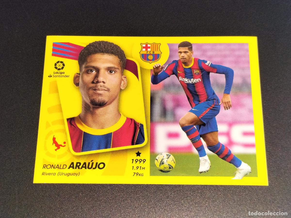 Cromos de f&uacute;tbol: N&ordm; 9 RONALD ARAUJO FC BARCELONA CROMOS LALIGA SANTANDER ESTE LIGA 2021 2022 21 22 PANINI