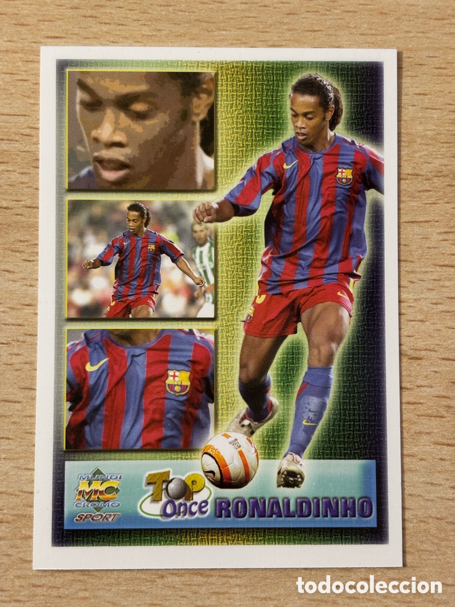 Cromos de Futebol: # 1108 Ronaldinho FC Barcelona Mundicromo 2006 TOP ONCE