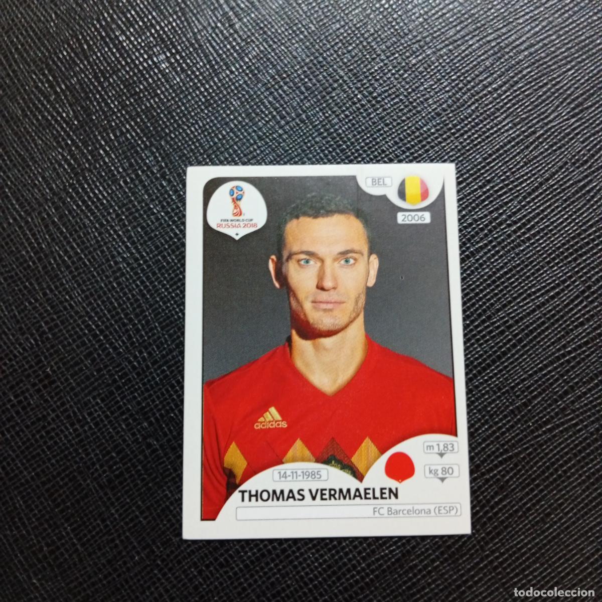 Cromos de Futebol: 516 VERMAELEN BELGICA PANINI MUNDIAL RUSIA 2018 CROMO FUTBOL 18 - SIN PEGAR - /CJ2