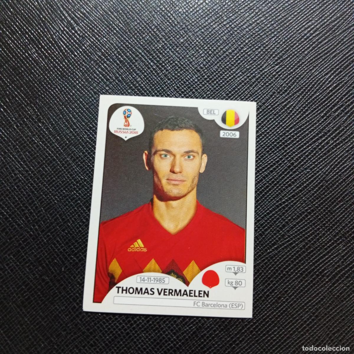 Cromos de Futebol: 516 VERMAELEN BELGICA PANINI MUNDIAL RUSIA 2018 CROMO FUTBOL 18 - SIN PEGAR - /CJ2