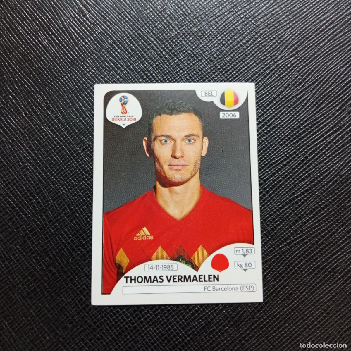 Cromos de Futebol: 516 VERMAELEN BELGICA PANINI MUNDIAL RUSIA 2018 CROMO FUTBOL 18 - SIN PEGAR - /CJ2 .