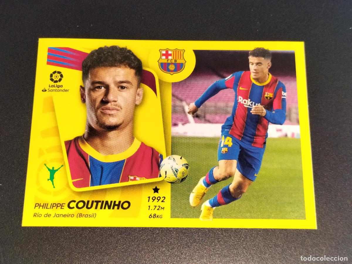 Figurine di Calcio: N&ordm; 19 BIS COLOCA COUTINHO FC BARCELONA CROMOS LALIGA SANTANDER ESTE LIGA 2021 2022 21 22 PANINI