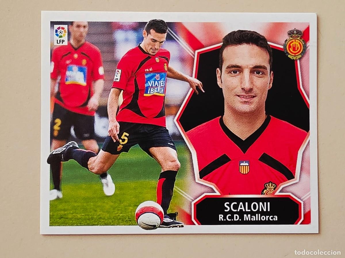 Cromos de f&uacute;tbol: Lionel Scaloni, RCD Mallorca, Panini Ediciones Liga Este 2008 2009 08 09, sin pegar