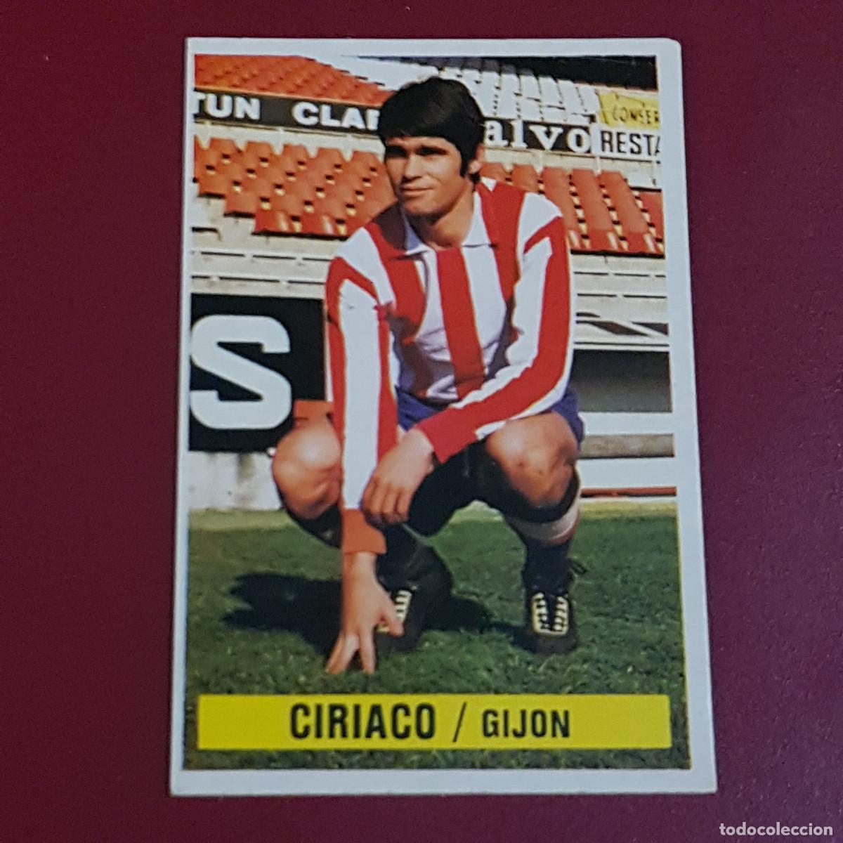 Cromos de f&uacute;tbol: ESTE - CAMPEONATOS DE LIGA 1974 1975 - 74 75 - GIJON - CIRIACO - NUNCA PEGADO