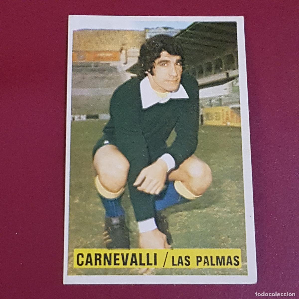 Cromos de f&uacute;tbol: ESTE - CAMPEONATOS DE LIGA 1974 1975 - 74 75 - LAS PALMAS - CARNEVALLI - NUNCA PEGADO