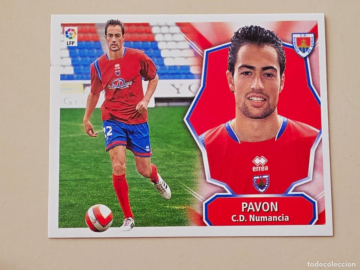 Cromos de f&uacute;tbol: Manuel Pav&oacute;n, CD Numancia, Panini Ediciones Liga Este 2008 2009 08 09, sin pegar