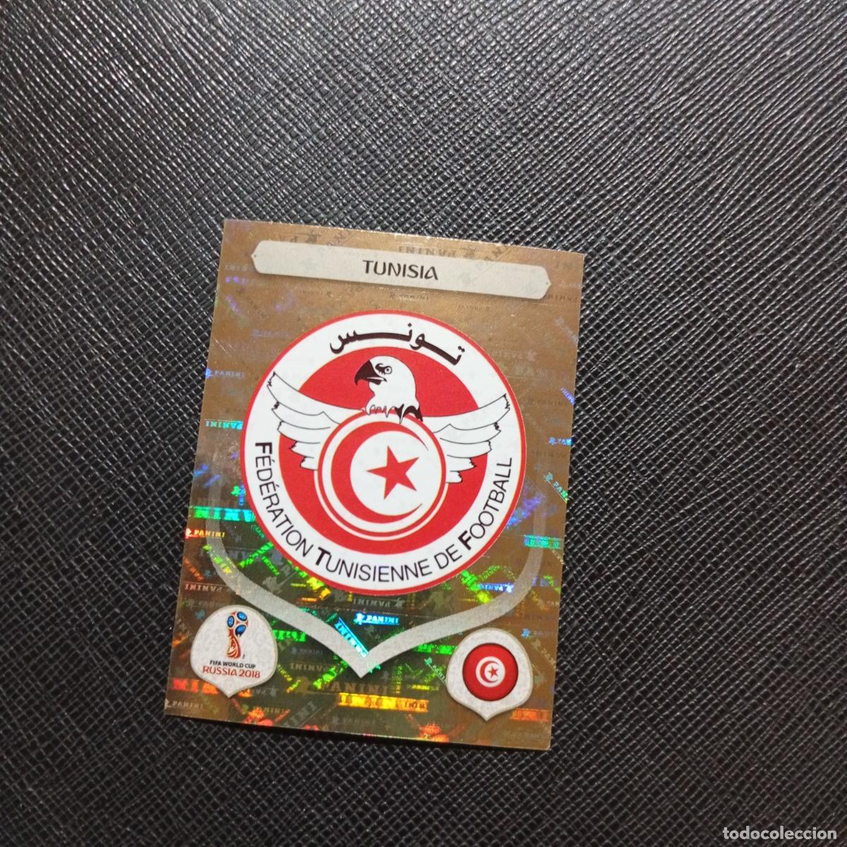 Cromos de f&uacute;tbol: 552 ESCUDO TUNEZ PANINI MUNDIAL RUSIA 2018 CROMO FUTBOL 18 - SIN PEGAR - /CJ2