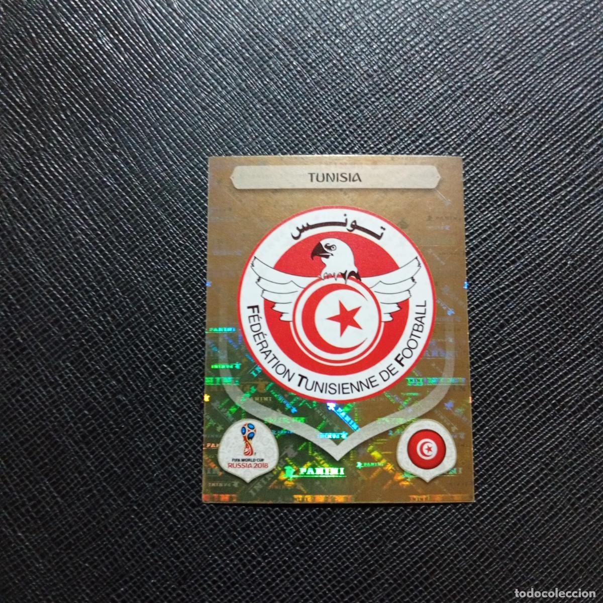 Cromos de f&uacute;tbol: 552 ESCUDO TUNEZ PANINI MUNDIAL RUSIA 2018 CROMO FUTBOL 18 - SIN PEGAR - /CJ2