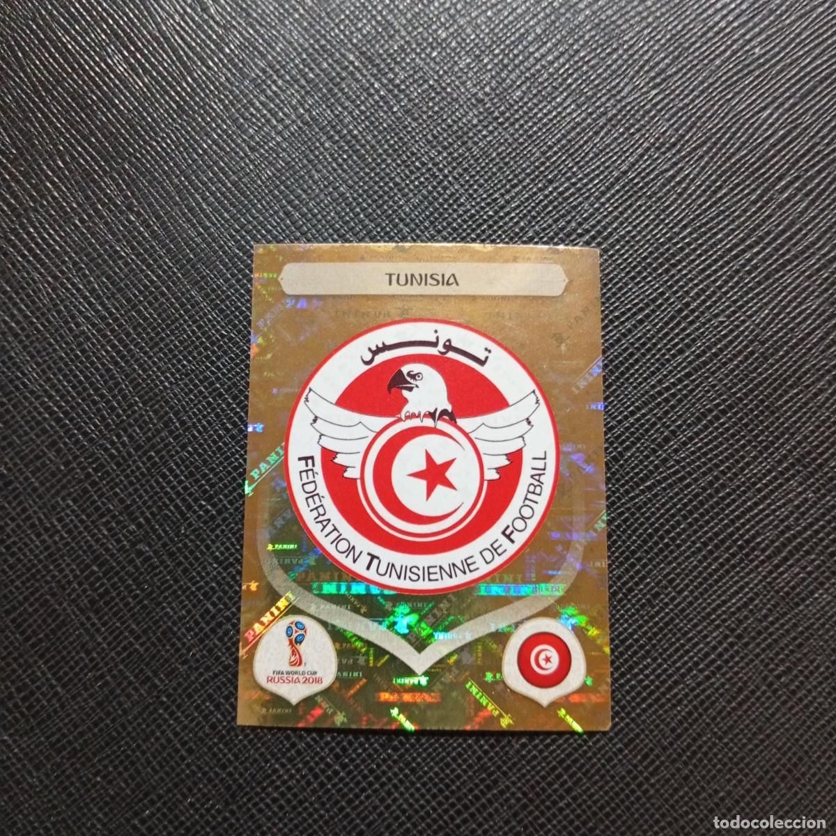Cromos de f&uacute;tbol: 552 ESCUDO TUNEZ PANINI MUNDIAL RUSIA 2018 CROMO FUTBOL 18 - SIN PEGAR - /CJ2 .....
