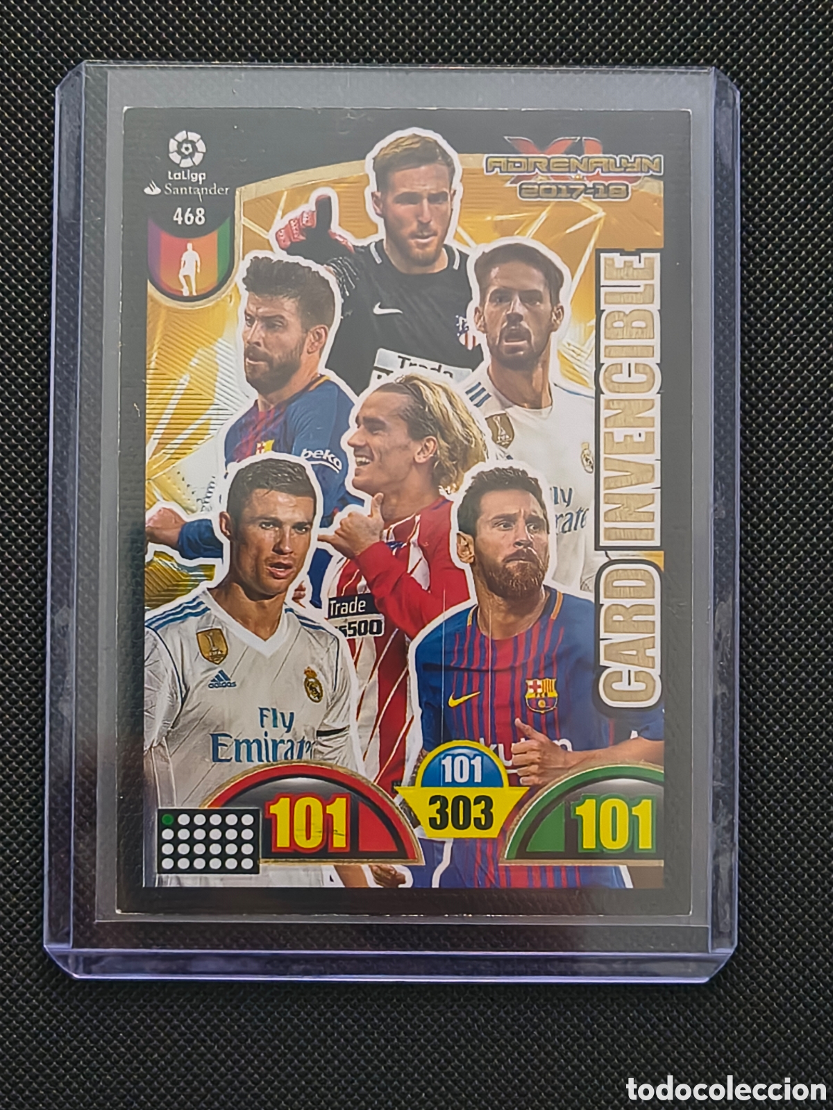 Cromos de f&uacute;tbol: CARD INVENCIBLE #468 ADRENALYN XL 2017/18 PANINI LALIGA