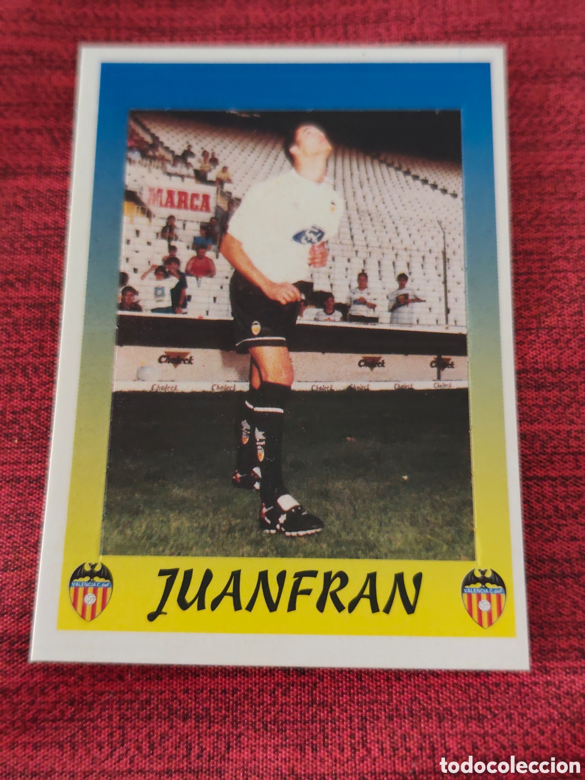 Cromos de f&uacute;tbol: COLOCA 135 JUANFRAN VALENCIA PANINI LIGA 1997 1998