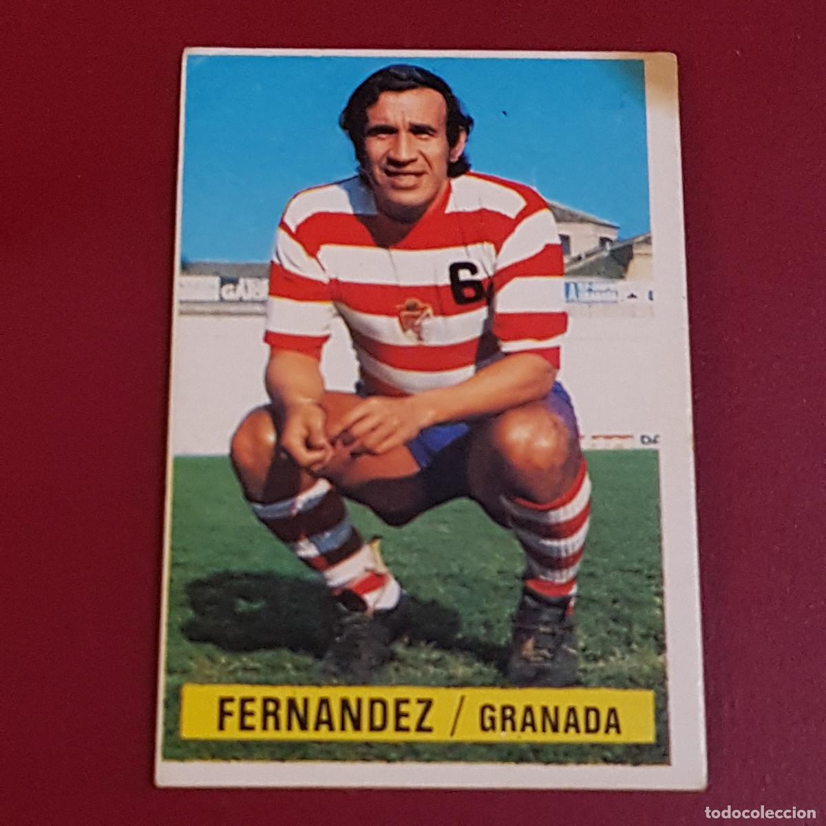 Figurine di Calcio: ESTE - CAMPEONATOS DE LIGA 1974 1975 - 74 75 - GRANADA - FERNANDEZ - NUNCA PEGADO